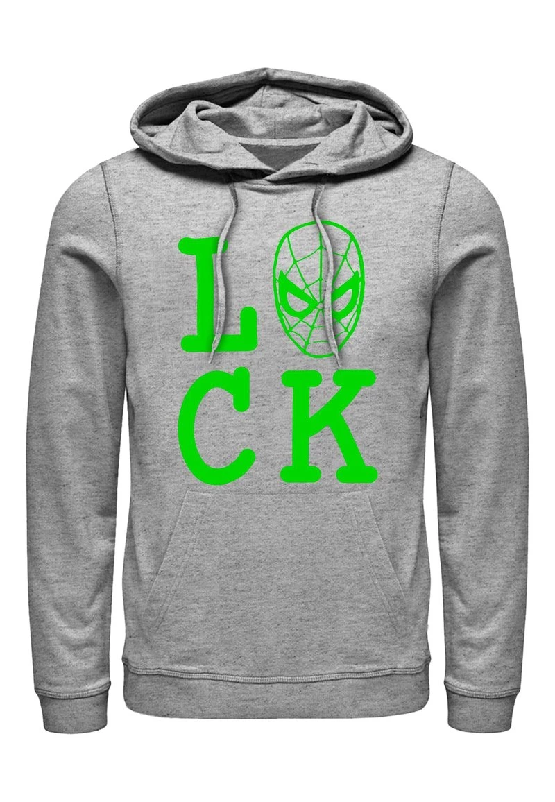 Henry Tiger Unisex MARVEL SPIDER LUCK - Kapuzenpullover - Melange Grey 1 Henry Tiger Unisex MARVEL SPIDER LUCK - Kapuzenpullover - Melange Grey