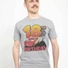Henry Tiger PIXAR CARS 2 - LIGHTNING BIRTHDAY 18 - T-Shirt Print - Melange Grey | Unisex