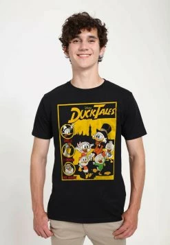 Henry Tiger Unisex DISNEY CLASSICS DUCKTALES - DUCKTALES COVER - T-Shirt Print - Black