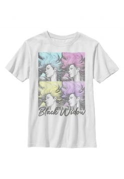 Henry Tiger MARVEL BLACK WIDOW POP - T-Shirt Print - White | Unisex