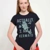 Henry Tiger Damen DISNEY THE LITTLE MERMAID - ACTUAL MERMAID - T-Shirt Print - Navy Blue