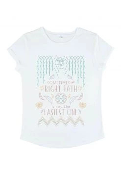 Henry Tiger Damen DISNEY POCAHONTAS - GRANDMOTHER WILLOW CROSS STITCH - T-Shirt Print - White -Günstiges Henry Tiger Geschäft 228e249909d24f7a9fd120363c8bcbf4