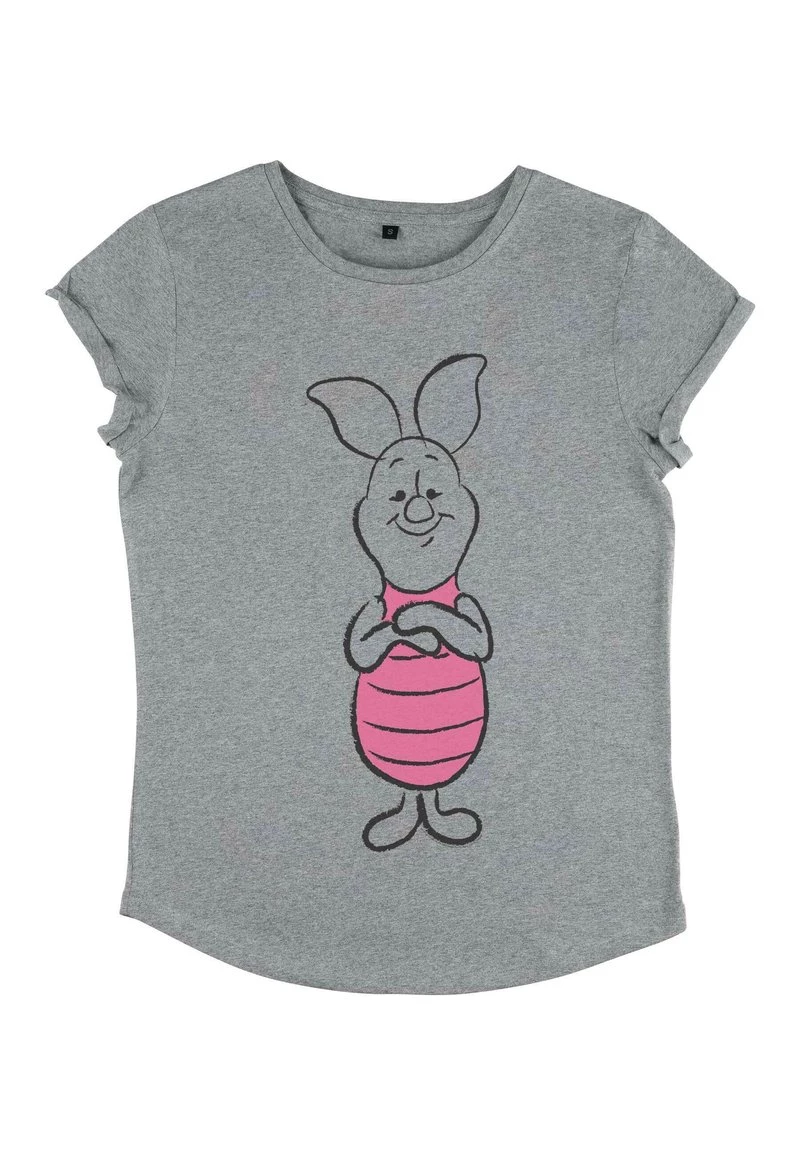 Henry Tiger Damen DISNEY CLASSICS BASIC SKETCH PIGLET - T-Shirt Print - Melange Grey 4 Henry Tiger Damen DISNEY CLASSICS BASIC SKETCH PIGLET - T-Shirt Print - Melange Grey – Bild 4