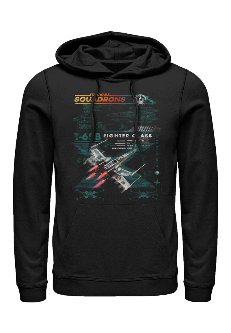 Henry Tiger Unisex STAR WARS X WING SQUAD SCHEME - Kapuzenpullover - Black 1 Henry Tiger Unisex STAR WARS X WING SQUAD SCHEME - Kapuzenpullover - Black