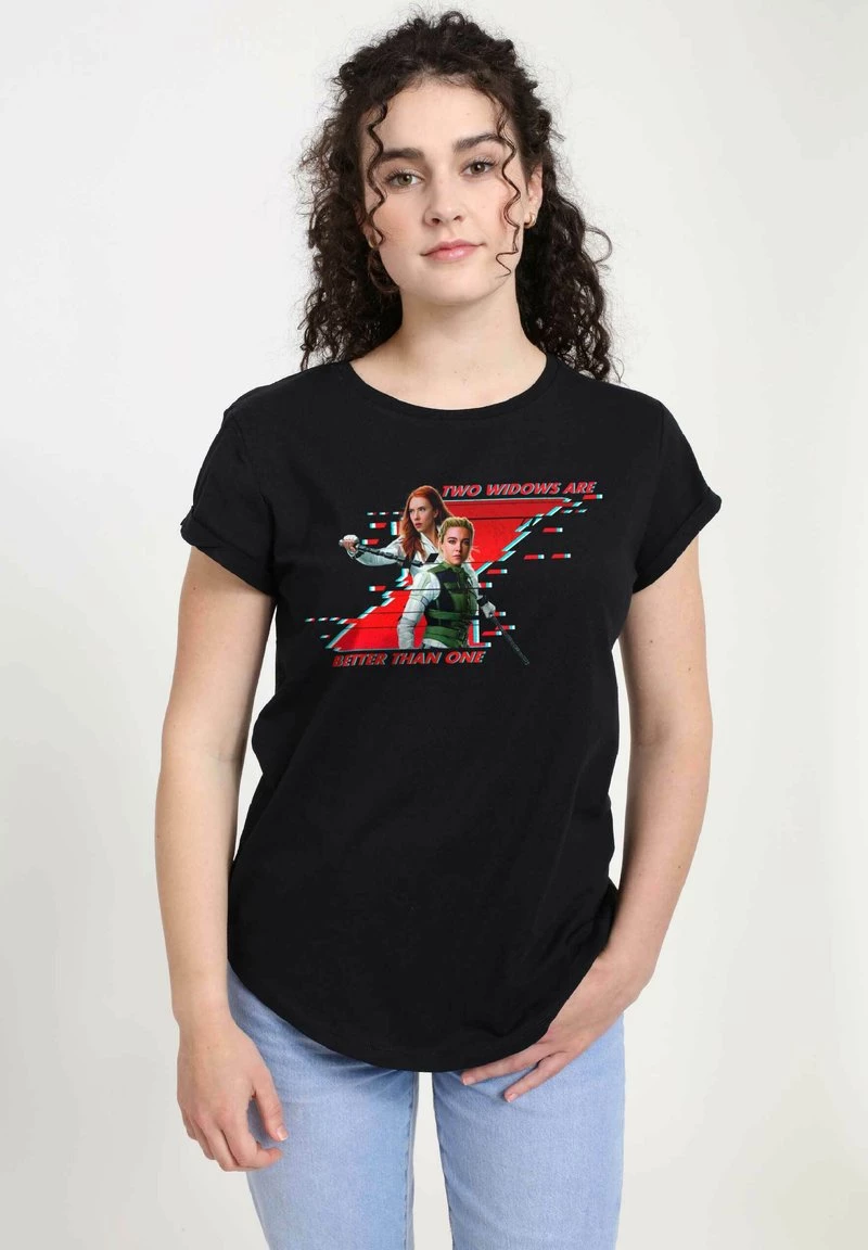 Henry Tiger Damen MARVEL BLACK WIDOW - BETTER THAN ONE - T-Shirt Print - Black 1 Henry Tiger Damen MARVEL BLACK WIDOW - BETTER THAN ONE - T-Shirt Print - Black