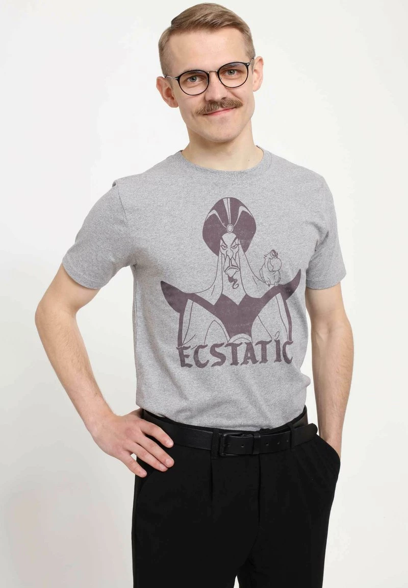 Henry Tiger Unisex DISNEY ALADDIN - ECSTATIC JAFAR - T-Shirt Print - Melange Grey 3 Henry Tiger Unisex DISNEY ALADDIN - ECSTATIC JAFAR - T-Shirt Print - Melange Grey – Bild 3