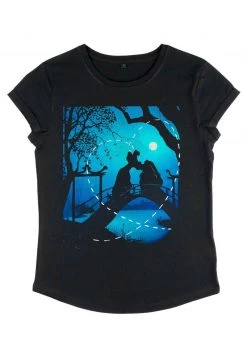 Henry Tiger Damen DISNEY CLASSICS LADY & THE TRAMP - SILHOUETTE LOVE - T-Shirt Print - Black -Günstiges Henry Tiger Geschäft 236f77d215ce44d08e6dbf4b04302f61