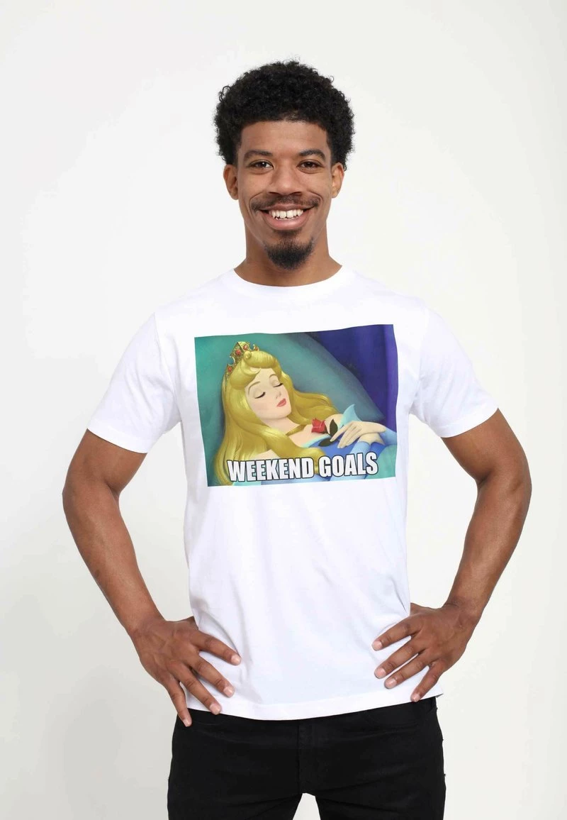 Henry Tiger Unisex DISNEY AURORA MEME - T-Shirt Print - White 1 Henry Tiger Unisex DISNEY AURORA MEME - T-Shirt Print - White