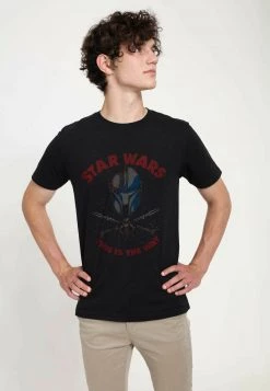 Henry Tiger Unisex STAR WARS: THE MANDALORIAN - CROSSBONES - T-Shirt Print - Black -Günstiges Henry Tiger Geschäft 244418086aa34bb19e25bb592491fcc0