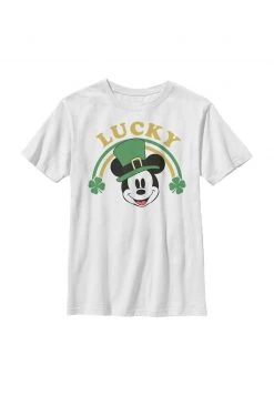 Henry Tiger Unisex DISNEY CLASSICS MICKEY MOUSE LUCKY - T-Shirt Print - White