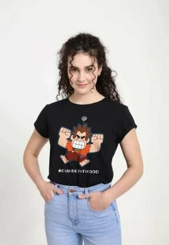 Henry Tiger DISNEY WRECK-IT RALPH 2 - CURRENT MOOD - T-Shirt Print - Black | Damen -Günstiges Henry Tiger Geschäft 25272dad71dd4a728f3b077b5a75d85b