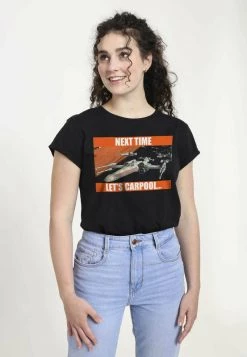 Henry Tiger STAR WARS NEXT TIME LET'S CARPOOL - T-Shirt Print - Black | Damen -Günstiges Henry Tiger Geschäft 25310d5297f64b0bbebae83fe72b9eec