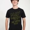 Henry Tiger Unisex STAR WARS: CLASSIC - MAY THE 4TH BE WITH YOU - T-Shirt Print - Black