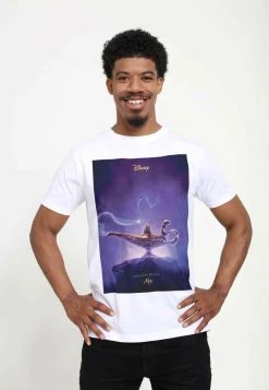 Henry Tiger Unisex DISNEY ALADDIN LIVE ACTION POSTER - T-Shirt Print - White