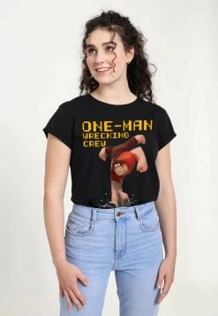 Henry Tiger Damen DISNEY WRECK-IT RALPH 2 - WRECKING CREW - T-Shirt Print - Black -Günstiges Henry Tiger Geschäft 2619de4a43e746faaa3518d0b7804055