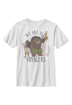Henry Tiger Unisex DISNEY MOANA WE ARE ALL VOYAGERS - T-Shirt Print - White