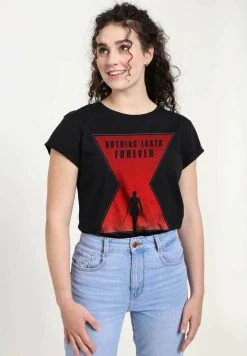 Henry Tiger Damen MARVEL BLACK WIDOW - WIDOW FOREVER - T-Shirt Print - Black -Günstiges Henry Tiger Geschäft 271a5b7db5034f68b6f582d04e8f06bd