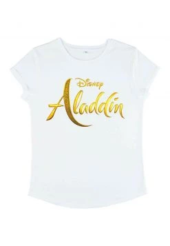 Henry Tiger DISNEY ALADDIN: LIVE ACTION - ALADDIN LIVE ACTION LOGO - T-Shirt Print - White | Damen -Günstiges Henry Tiger Geschäft 276afec35a1b4256bcb284548c94e329