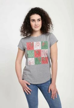 Henry Tiger Damen T-Shirt Print - Melange Grey -Günstiges Henry Tiger Geschäft 278c35c698024fc6b9fd5c0ea4e47a28