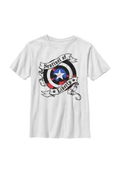 Henry Tiger Unisex SENTINEL SHIELD - T-Shirt Print - White