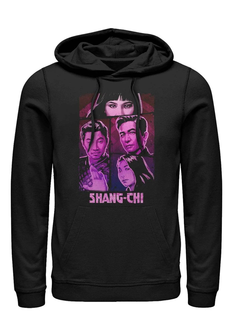 Henry Tiger Unisex MARVEL NEON PANEL SHANG - Kapuzenpullover - Black 1 Henry Tiger Unisex MARVEL NEON PANEL SHANG - Kapuzenpullover - Black