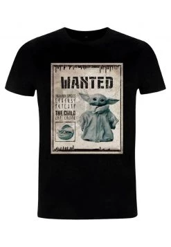 Henry Tiger Unisex STAR WARS: THE MANDALORIAN - WANTED CHILD POSTER - T-Shirt Print - Black -Günstiges Henry Tiger Geschäft 288855c7791a4c9f9026f75160346aa5