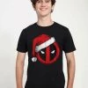 Henry Tiger MARVEL DEADPOOL - DEADPOOL SANTA HAT - T-Shirt Print - Black | Unisex