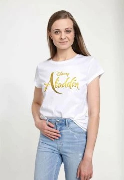 Henry Tiger DISNEY ALADDIN: LIVE ACTION - ALADDIN LIVE ACTION LOGO - T-Shirt Print - White | Damen -Günstiges Henry Tiger Geschäft 28ee7b19510446ef98af0867c4763208