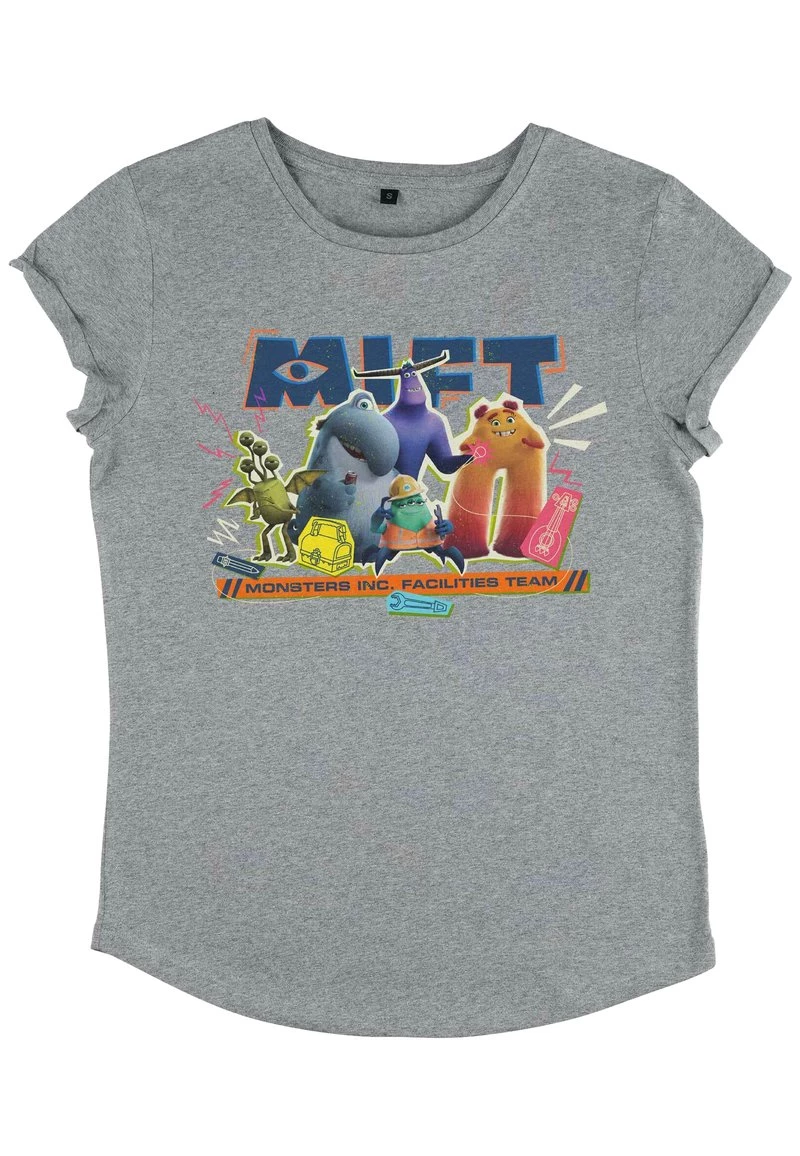 Henry Tiger PIXAR - T-Shirt Print - Melange Grey | Damen 4 Henry Tiger PIXAR - T-Shirt Print - Melange Grey | Damen – Bild 4