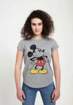 Henry Tiger Damen DISNEY CLASSICS MICKEY CLASSIC - CLASSIC VINTAGE MICKEY - T-Shirt Print - Melange Grey