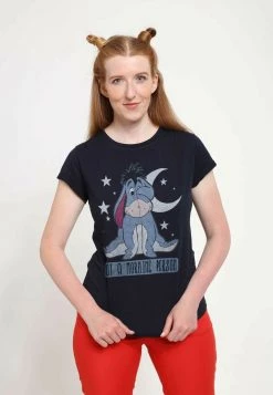 Henry Tiger Damen DISNEY CLASSICS WINNIE THE POOH - EEYORE NOT MORNING - T-Shirt Print - Navy Blue