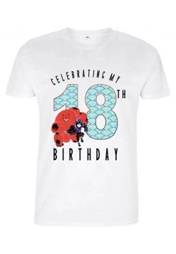 Henry Tiger DISNEY BIG HERO 6 MOVIE - BAYMAX 18 YEARS - T-Shirt Print - White | Unisex -Günstiges Henry Tiger Geschäft 2ab56761818d4d3a8c0d99af011bdcd2