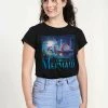 Henry Tiger Damen DISNEY THE LITTLE MERMAID - LITTLE MERMAID TITLE - T-Shirt Print - Black