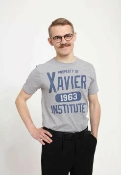 Henry Tiger Unisex MARVEL X-MEN - VARSITY SHIRT - T-Shirt Print - Melange Grey -Günstiges Henry Tiger Geschäft 2b44db2f530a491796645be7bf78bd35