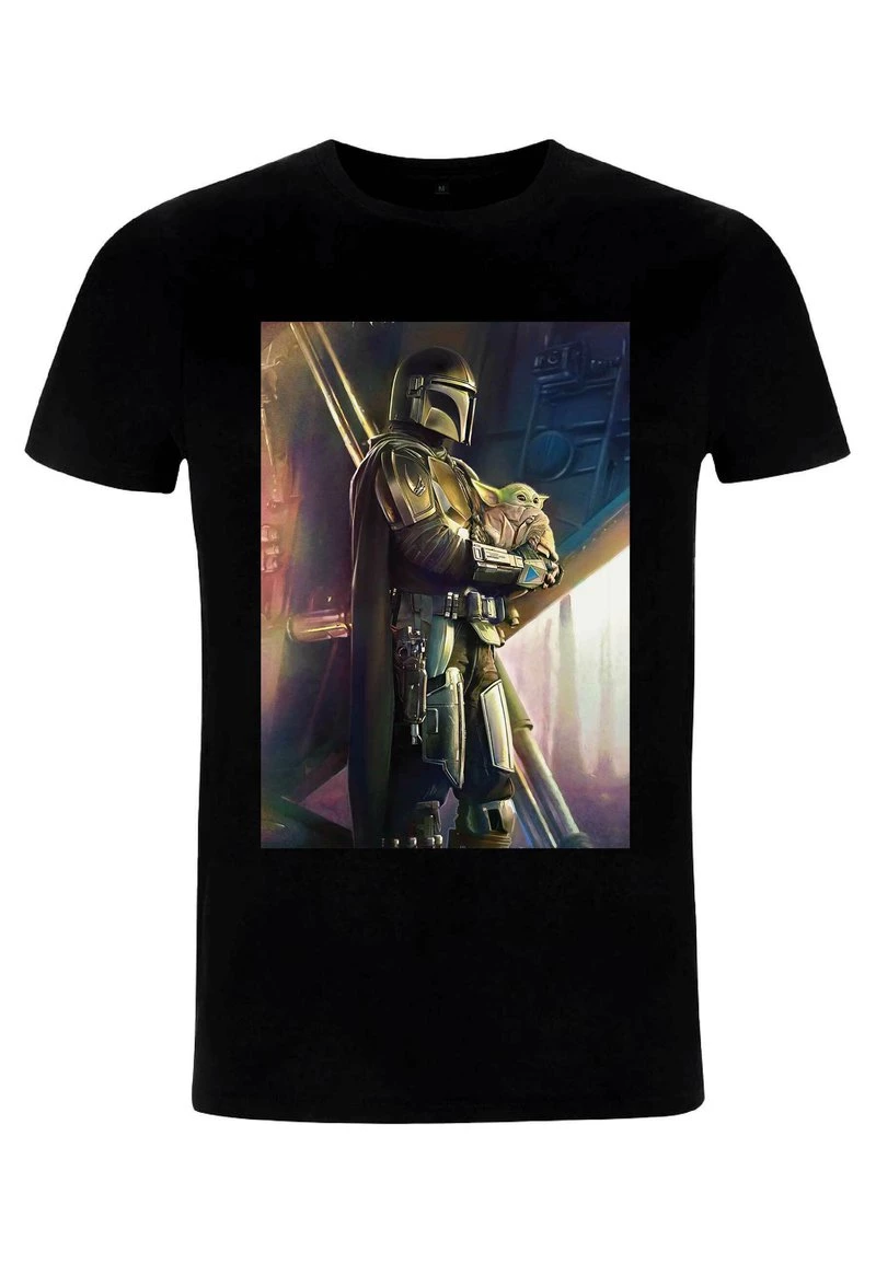 Henry Tiger Unisex STAR WARS: THE MANDALORIAN - MADALORIAN AND THE CHILD - T-Shirt Print - Black 4 Henry Tiger Unisex STAR WARS: THE MANDALORIAN - MADALORIAN AND THE CHILD - T-Shirt Print - Black – Bild 4