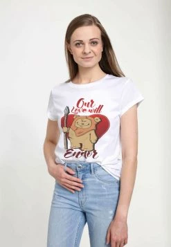 Henry Tiger Damen STAR WARS LOVE WILL ENDOR - T-Shirt Print - White -Günstiges Henry Tiger Geschäft 2c2ea5ea8fdc487f914d18cd26557dfe