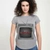 Henry Tiger Damen MARVEL WANDA TV - T-Shirt Print - Melange Grey