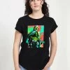 Henry Tiger STAR WARS: THE MANDALORIAN - NEON MANDO - T-Shirt Print - Black | Damen