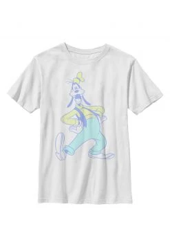 Henry Tiger Unisex DISNEY CLASSICS GOOFY NEON - T-Shirt Print - White