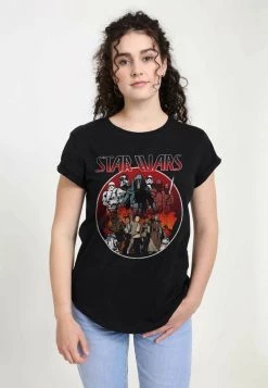 Henry Tiger Damen STAR WARS: LAST JEDI - SW GROUPS - T-Shirt Print - Black