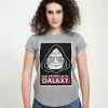 Henry Tiger Damen STAR WARS BEST GRAMPY - T-Shirt Print - Melange Grey