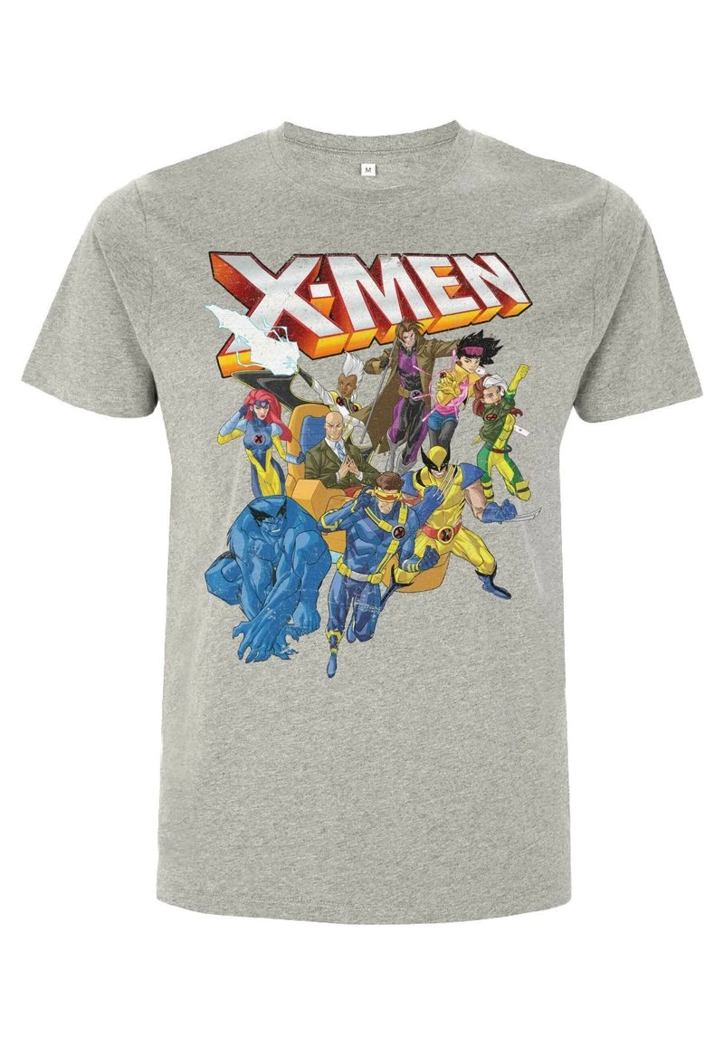 Henry Tiger Herren MARVEL XMEN - T-Shirt Print - Melange Grey 3 Henry Tiger Herren MARVEL XMEN - T-Shirt Print - Melange Grey – Bild 3