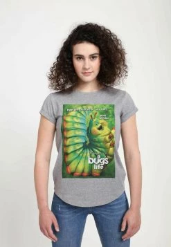 Henry Tiger PIXAR CATEPILLAR POSTER - T-Shirt Print - Melange Grey | Damen