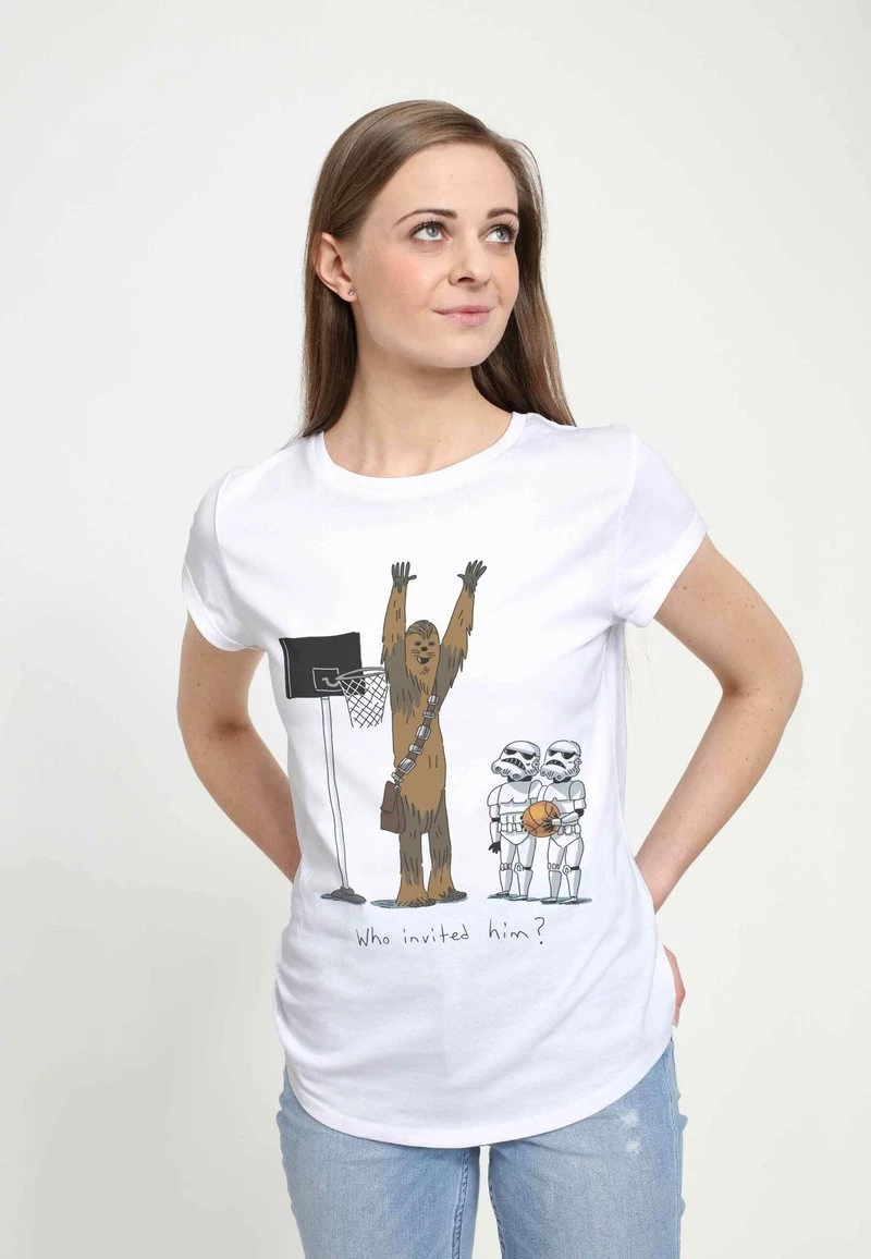 Henry Tiger STAR WARS: CLASSIC - CHEWIE BASKETBALL - T-Shirt Print - White | Damen 4 Henry Tiger STAR WARS: CLASSIC - CHEWIE BASKETBALL - T-Shirt Print - White | Damen – Bild 4