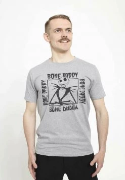 Henry Tiger DISNEY CLASSICS UNISEX BONE DADDY - T-Shirt Print - Melange Grey