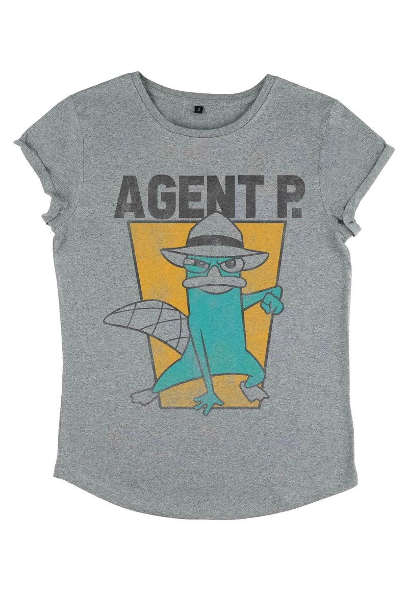 Henry Tiger Damen T-Shirt Print - Melange Grey 4 Henry Tiger Damen T-Shirt Print - Melange Grey – Bild 4