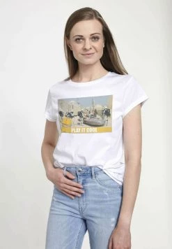 Henry Tiger Damen STAR WARS PLAY IT COOL - T-Shirt Print - White -Günstiges Henry Tiger Geschäft 30b5d9c424c24bec9fc2fb2de947ff95