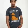 Henry Tiger PIXAR UP - SQUIRREL - T-Shirt Print - Melange Black | Unisex