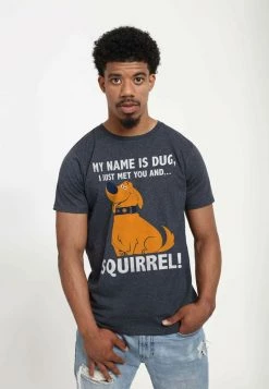 Henry Tiger PIXAR UP - SQUIRREL - T-Shirt Print - Melange Black | Unisex