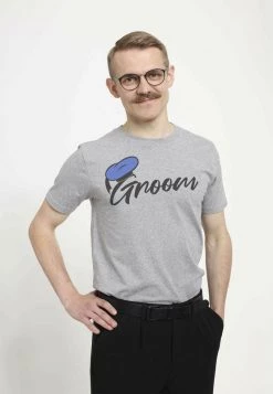 Henry Tiger UNISEX DONALD GROOM - T-Shirt Print - Melange Grey -Günstiges Henry Tiger Geschäft 30fd362e90904fd7bca2a9b10f61ac02